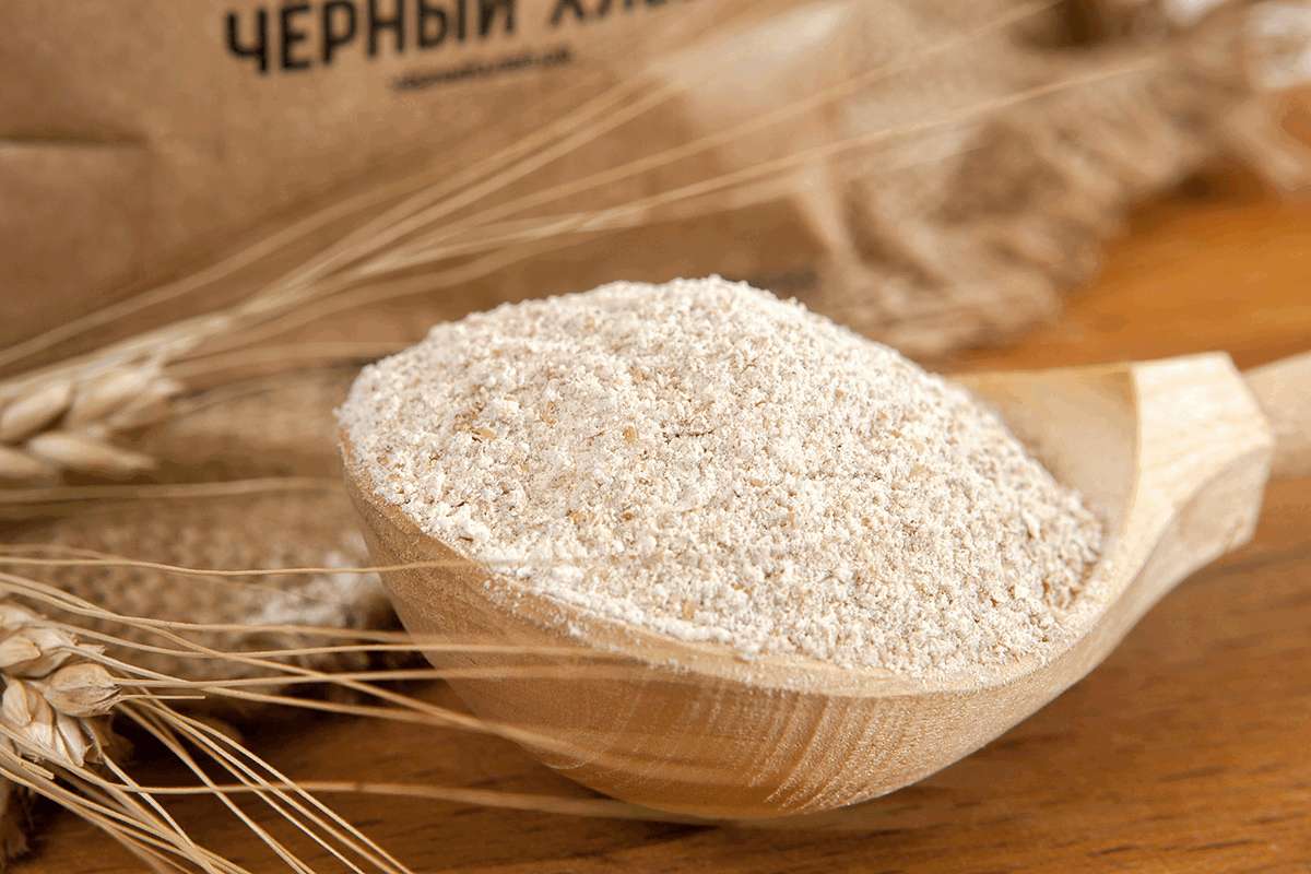 Мука пшеничная цельнозерновая БИО "Чёрный хлеб" / 5 кг