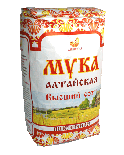 Мука пшеничная высший сорт "Дивинка" (Алтайский край) / 2 кг