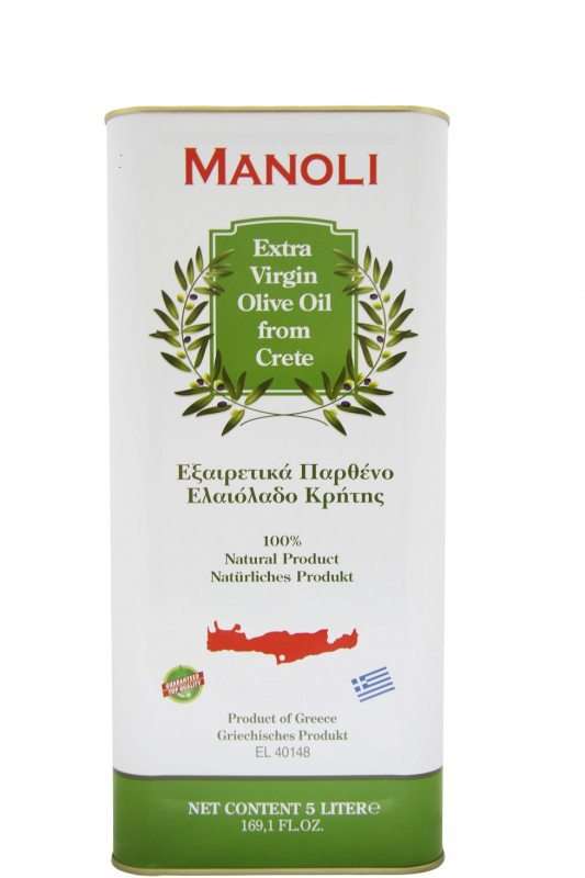 Масло оливковое Extra Virgin "Маноли" о.Крит / канистра 5л *