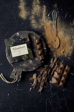 Шоколад на кэробе светлый (без сахара) vegan "Nilambari" / 65 г