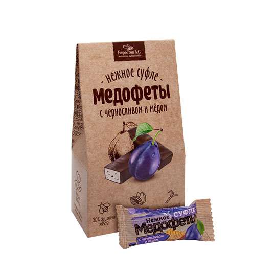 Медофеты - нежное суфле с черносливом и мёдом "Берестов А.С." / 150 г
