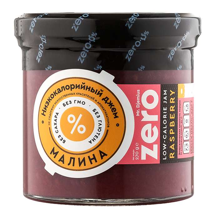 Джем низкокалорийный малина (без сахара) "Zero" / 270 г