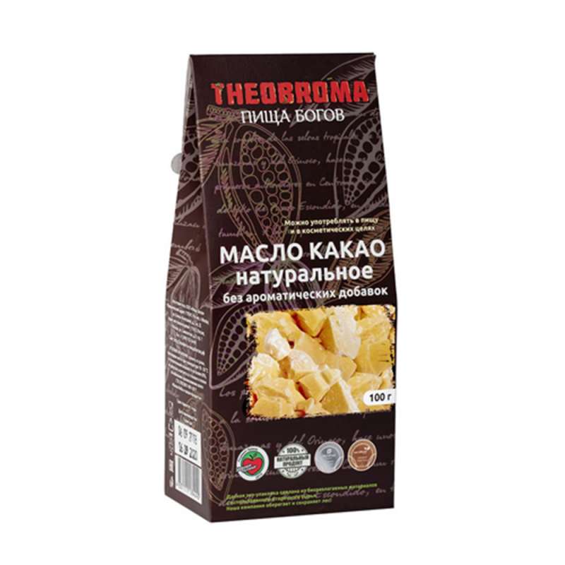 Какао масло натуральное "Theobroma" / 100 г