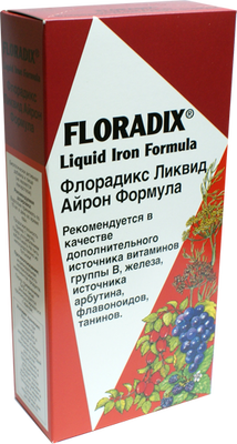 Флорадикс Ликвид Айрон Формула. Floradix Liquid Iron Formula - Источник железа и витаминов / 500 мл **
