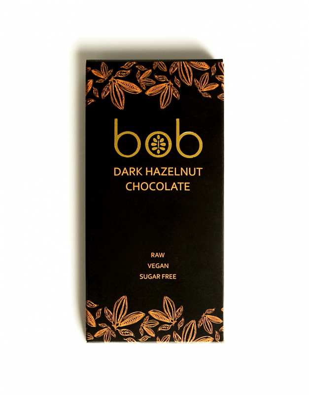 Шоколад тёмный фундучный (raw / vegan) "Bob" / 50 г
