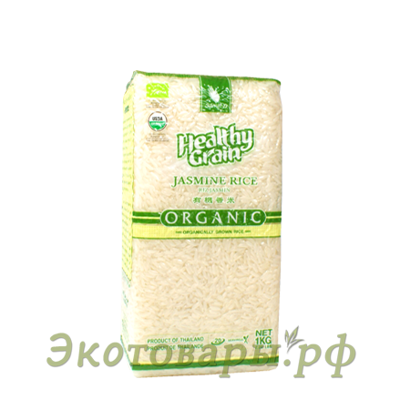 Рис жасминовый белый, органический "Sawat-D" Тайланд / 1 кг.