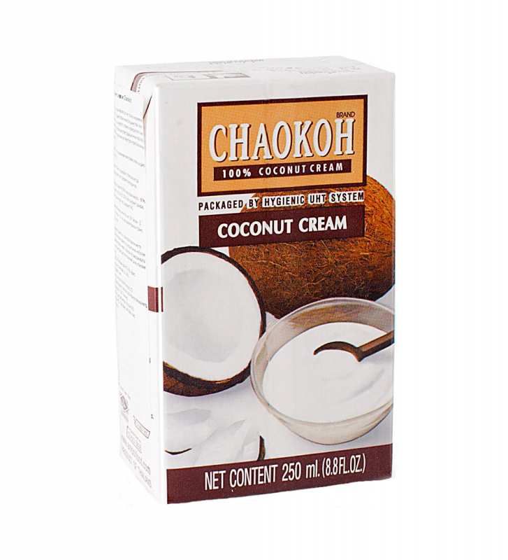 Сливки кокосовые (жирн.22%) "Chaokoh" Тайланд / 250 мл