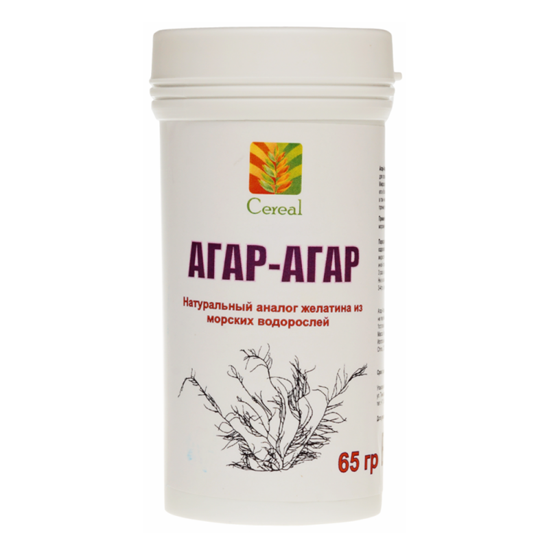 Агар-агар (экстракт из морских водорослей) "Cereal" / 65 г