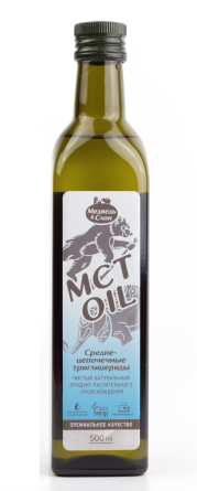 Масло MCT OIL (средне-цепочечные триглицериды) "Медведь и слон" / 250 мл