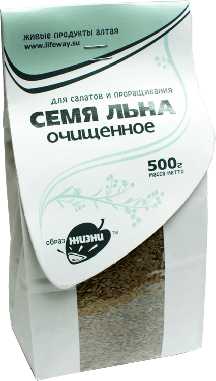 Семена коричневого льна "Образ жизни" / 500 г