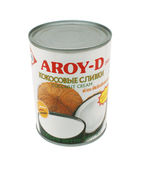 Сливки кокосовые (жирн.21%) "Aroy-D" Тайланд / 560 мл