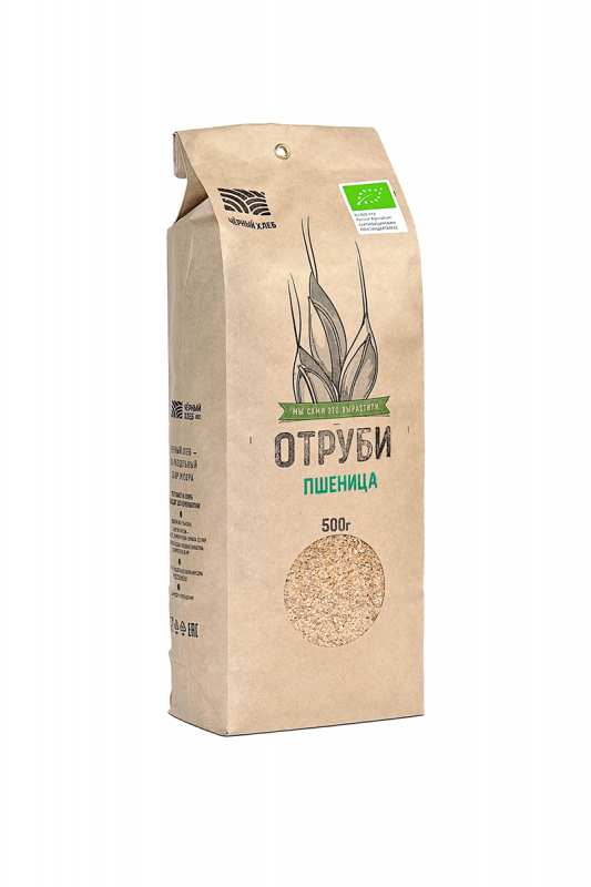Отруби пшеничные БИО "Чёрный Хлеб" / 500 г