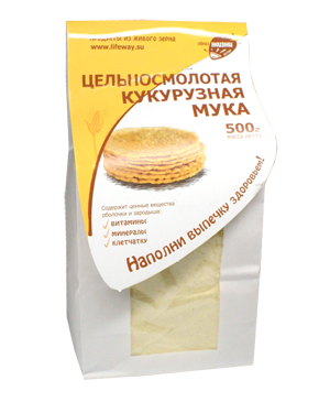 Мука кукурузная цельнозерновая "Образ Жизни" / 500 г Мука кукурузная цельнозерновая "Образ Жизни" / 500 г