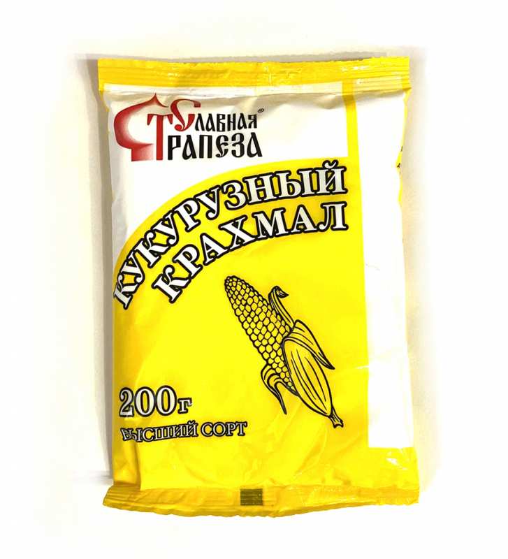 Крахмал кукурузный, высший сорт "Славная Трапеза" / 200 г