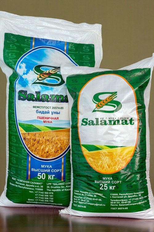 Мука пшеничная высший сорт "Salamat" (Казахстан) / 10 кг