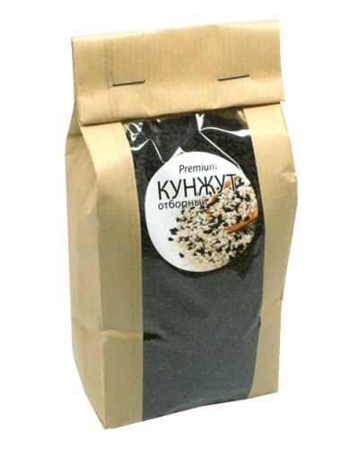 Кунжут чёрный нешлифованный, семена "Premium" Индия / 1 кг