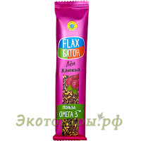 Батончик из семян льна с медом "Клюква" Компас Здоровья / 30 г