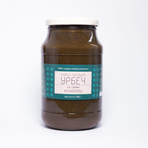 Урбеч из семян конопли (raw) "Живой продукт" Дагестан / 965 г