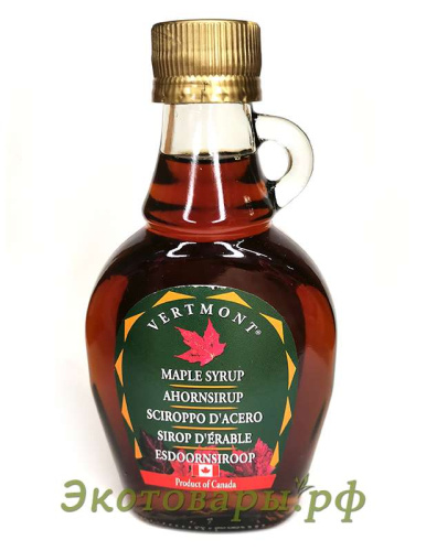 Кленовый сироп (без сахара) "Vertmont" (Канада) / 250 г
