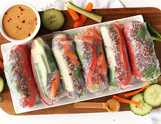 Спринг-роллы с киноа