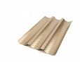 Форма для выпечки 3-ёх багетов, перфорированная с антипригарным покрытием (24 х 38 х 2,5 см)