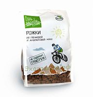 Рожки из гречневой и амарантовой муки (без глютена) "Ешь Здорово" / 250 г