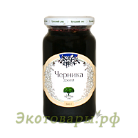 Джем из черники (без сахара) "Русский лес" / 220 г