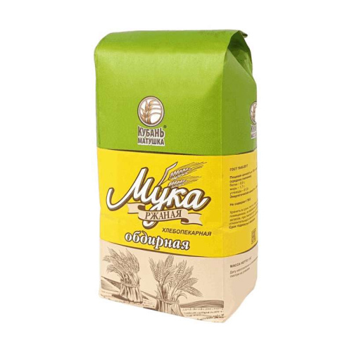 Мука ржаная обдирная "Кубань матушка" / 1 кг Мука ржаная обдирная "Кубань матушка" / 1 кг