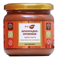 Шоколадно-ореховая десертная паста с маслом гхи (без сахара) "ВастЭко" / 360 г