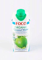 Кокосовая вода БИО / Органик (без сахара) "Foco" / 330 мл
