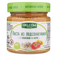 Паста из семян подсолнечника с вялеными томатами и карри "Helcom" / 225 мл