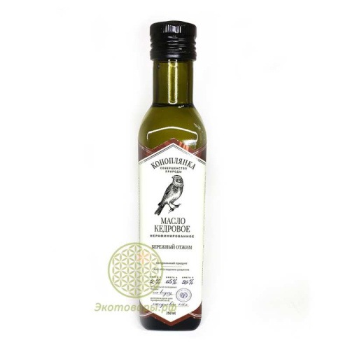 Масло кедровое нерафинированное "Коноплянка" / 250 мл