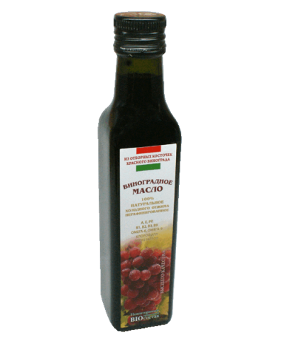 Масло из виноградных косточек красного винограда Премиум (нерафинированное) Венгрия / 250 мл