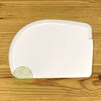 Скребок пекарский пластиковый для работы с тестом (мягкий, скошенный край) (120х86)