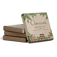 Шоколад молочный на миндале (vegan) "Amavi" / 70 г