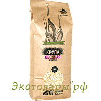 Крупа овсяная дроблёная с отрубями БИО "Чёрный Хлеб" / 750 г