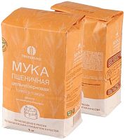 Мука пшеничная цельнозерновая (тонкого помола) "Твердохлеб" / 1 кг
