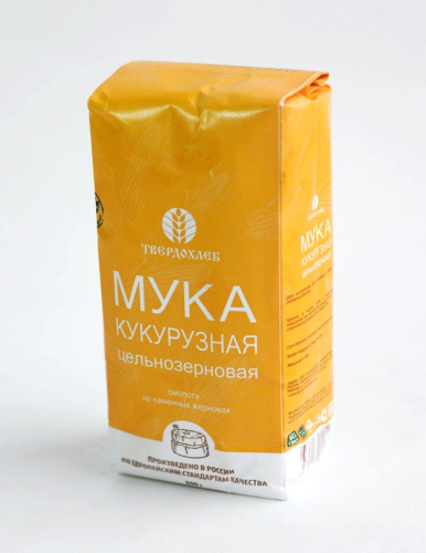 Мука кукурузная цельнозерновая "Твердохлеб" / 500 г Мука кукурузная цельнозерновая "Твердохлеб" / 500 г