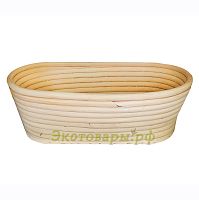 Форма для расстойки теста из ротанга 20х15х7.5 (овальная корзинка на 350г теста)
