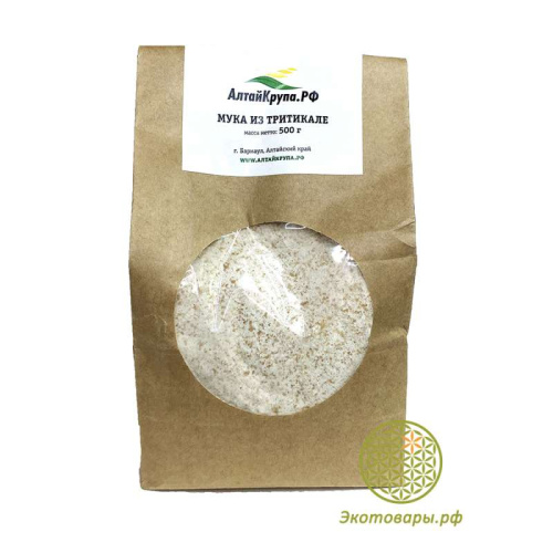 Мука из тритикале цельнозерновая "Алтайкрупа" / 500 г Мука из тритикале цельнозерновая "Алтайкрупа" / 500 г