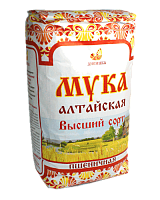 Мука пшеничная высший сорт "Дивинка" (Алтайский край) / 2 кг