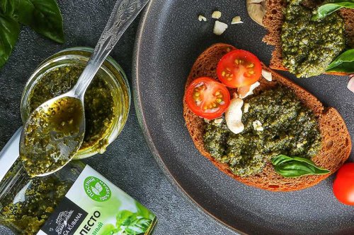 Соус песто с базиликом (без лактозы, глютена и сахара) "Casa Cubana" / 170 г фото 3 Соус песто с базиликом (без лактозы, глютена и сахара) "Casa Cubana" / 170 г фото 3