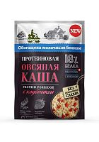 Протеиновая овсяная каша с клубникой (18% белка) "Bionova" / коробка 14шт х 40 г